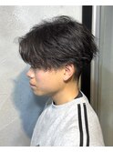 MEN’S HAIR/サーフカール/刈り上げセンターパート/群馬高崎