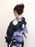 浴衣着付けのみ¥3,300※10時以前は早朝料金有 30分/550円