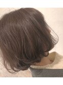 切りっぱなしボブ×デジタルパーマ