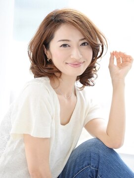 デイジー インデックスヘア 大島店(DAISY index hair) 20代30代40代50代ひし形くびれデジタルパーマ薄めバング小顔