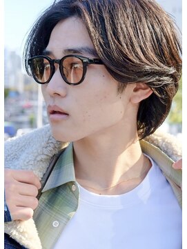 ラレイ(Lalei) 【ささき】かき上げセンターパート×ニュアンスパーマ