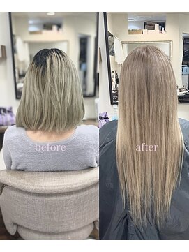 ルフレ 新宿本店2nd(Reflet) お客様カタログ＃新宿髪質改善ブリーチハイトーンエクステ韓国