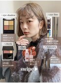 ベージュカラー×お洒落ボブ