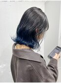 ダブルカラーブルーベージュカラーケアブリーチハイトーンカラー