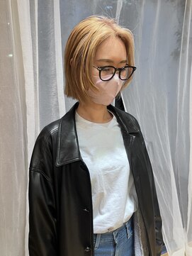 ジェノ(JENO by apish) レイヤーたっぷりハイトーンボブのヘルシースタイル!