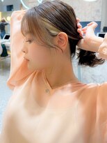 シーシンジュク 新宿南口(Sea shinjuku)&nbsp;韓国風前髪×シルキーベージュ【髪質改善/新宿/デザインカラー】