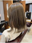 ブリーチ無しアッシュベージュ