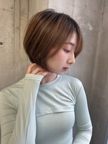 ロンドブルーム 天神大名店(Lond Bloom)&nbsp;長めのシルエットで魅せる大人美人ショートボブ