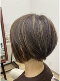 白髪ぼかしハイライトカラー