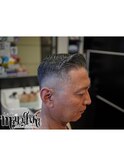 50代サイドパート×白髪ぼかし