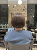あごライン丸みミニボブ