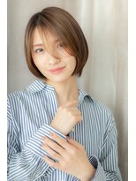 カバーヘア イヴ 戸頭店(COVER HAIR EVE)&nbsp;□ウザバングカーキベージュマッシュボブ406戸頭20代30代40代