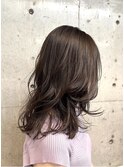 大人ミディ/レイヤーカット/ブラウンベージュ[下北沢/下北沢駅]