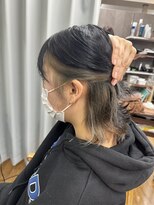 テーラヘアー 稲毛店(TELA HAIR)&nbsp;ブルーブラック×グレージュインナー