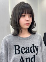 ロンド ブランシュ 錦糸町北口(Lond blanche)&nbsp;イメチェン外ハネボブ美髪ワイドバングミディアム縮毛矯正ボブ