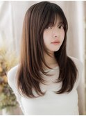 暗髪アッシュブラウン重軽ロングレイヤーa川口20代30代40代