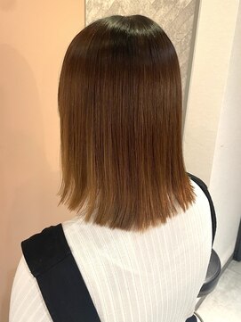 エイム ヘア リンク 長津田店(eim hair rink) 切りっぱなしロブ