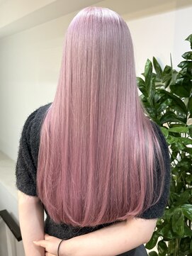 サンク 原宿 表参道(cinq) ★ブリーチカラーハイトーンカラーラベンダーピンクベージュ30代