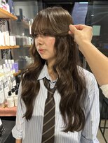 ノラ ヘアーサロン(NORA HAIR SALON) 【大久保】ブリーチ1回ヘーゼルベージュカラー顔まわりレイヤー