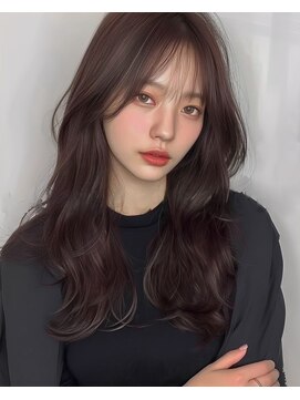 ケイバイミシェリー(kei by misherry) 大人シースルーバング/顔周りゆる巻きロングレイヤー/髪質改善