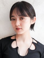 カライング(ing) 大人可愛い20代30代40代黒髪前下がりひし形小顔ボブ