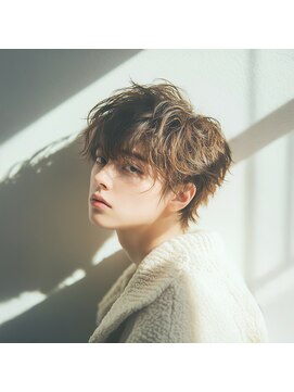 ユニル(Unille) 泉駅/メンズ/MEN’S/ニュアンスパーマ/センターパート/学割U24