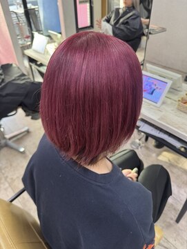 アジールヘア 所沢プロペ通り店(agir hair) ピンクベージュブリーチハイトーンダブルカラーイメチェン所沢