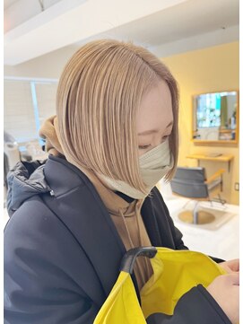 ボアソルテ(Boa Sorte) ミルクティーベージュ×ボブ