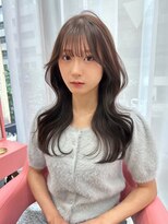 ボタン コロン 表参道 原宿(VOTAN COLON) ハッシュカット/韓国レイヤー/顔まわり/ブラウン/ベージュ/前髪