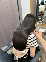 エメ 北花田(Aime)&nbsp;20代30代40代髪質改善ロングレイヤーカット×アッシュグレージュ