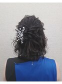 ヘアセット☆ミディアムハーフアップ