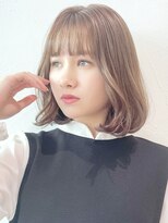 アイティーバイアルバム 八王子店(IT by ALBUM)&nbsp;ボブ顔まわりリバース_アースカラーくびれヘアツートン_38842