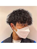 メンズデザイン シャビ(Men's design Shabbi) マッシュ×波巻きツイストスパイラルパーマ