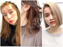 人気の【アディクシーカラー】を使用。”似合わせ小顔カット×外国人風カラー“を叶えます*
