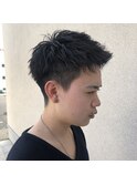 アップバング/2ブロック/刈り上げ/アップバングショート/束感