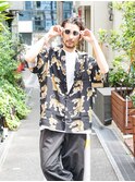 MEN’S HAIR波巻きオールバックスタイル【上野 竜司】
