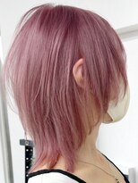 ウィコ 新宿(WICO)&nbsp;ペールピンク☆ダブルカラー新宿駅/斜めバング/グレージュカラー