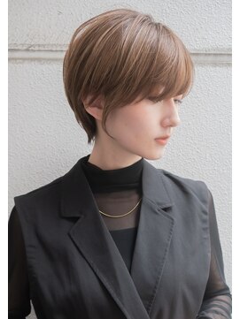ティアラ 桜木町(TIARA) 大人可愛いひし形ショート20代30代40代丸みショートハイライト