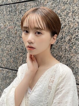 ピークアブー アヴェダ 池袋東武(PEEK-A-BOO AVEDA) 丸みショート、シースルーバング、大人可愛い、似合わせカット