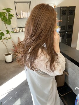 メデル(mederu) ブリーチなしヘーゼルナッツベージュ20代30代40代セミロング