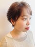 【理想の艶髪に☆】　カット+カラー+髪質診断プレミークトリートメント