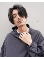 センターパート/波巻きパーマ/ツイストパーマ
