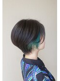 ハンサムショート×イヤリングカラー