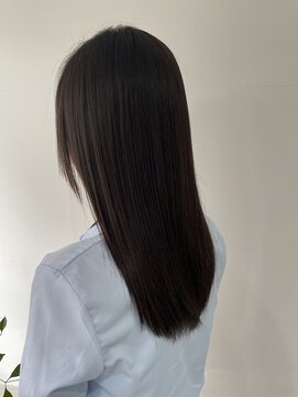 2195ヘアー 世田谷代田(2195hair) 地毛風カラー/地毛風ストレート/髪質改善/黒髪ロング