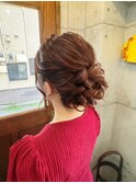 【ヘアセット】 ゆるふわん大きめシニヨン 茅ヶ崎ヘアセット