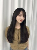 ロングレイヤー/韓国ヘア/髪質改善/顔まわり/ブリーチなし