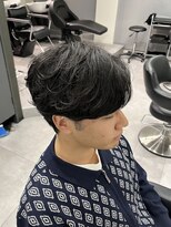 ハイプ 名古屋栄(HYPE)&nbsp;サイドパート×シャドウパーマ（名古屋/栄/メンズ）