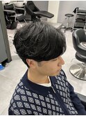 サイドパート×シャドウパーマ(名古屋/栄/メンズ)