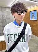 マッシュパーマ　くせ毛風パーマ　プードルパーマ　メンズパーマ