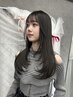 【人気No.1】顔まわりレイヤーカット+全体カラー+韓国発*水トリートメント